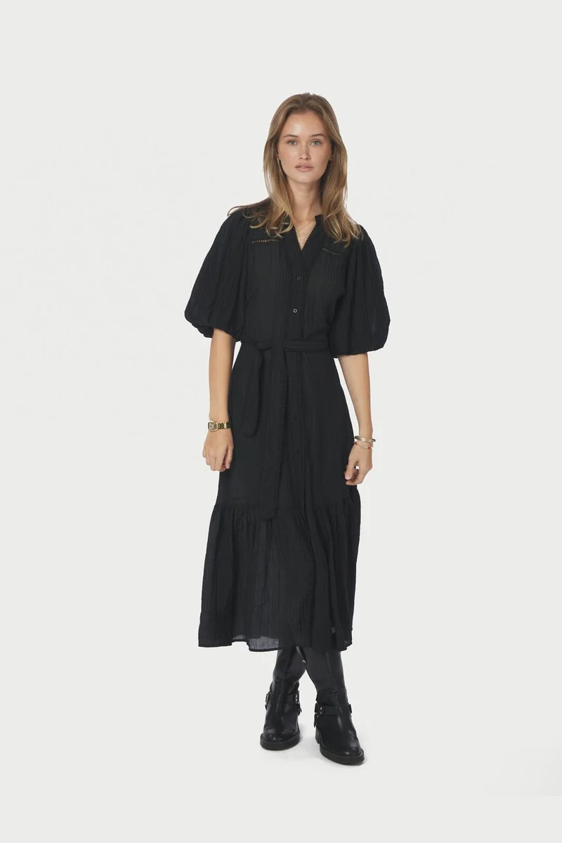 Neo Noir - Margarita Crepe Dress 167218 - 100 - Black