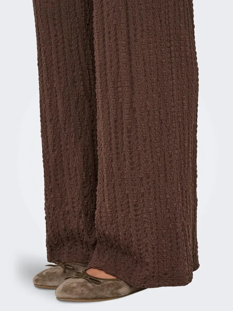 Only - Onlella Wide Pant - 4952854 Chocolate Martini