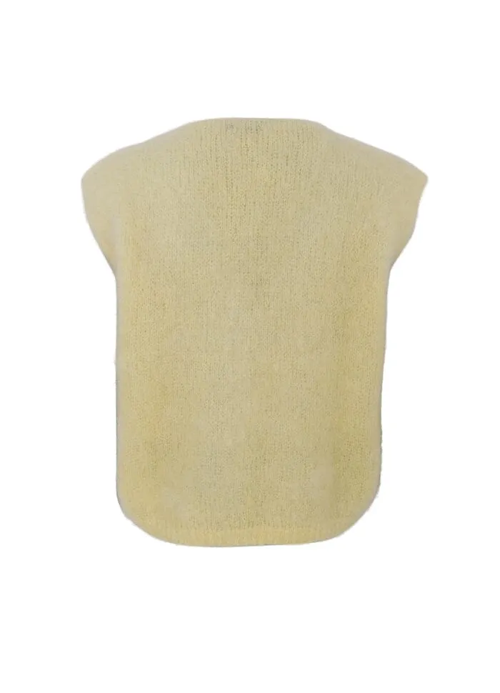 Black Colour - Bcbjoerk Knit Vest 1250 - Lt. Yellow