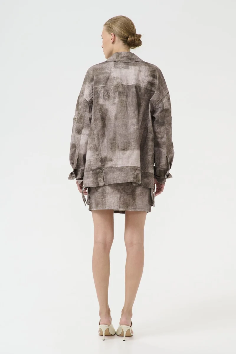 Gestuz - Gzemelen Mini Skirt 10910155 - 107547 - Silver Sage Denim