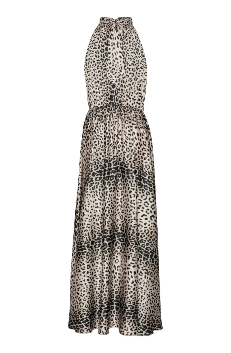 Karmamia - Ava Maxi Dress 2181 - Nude Leopard