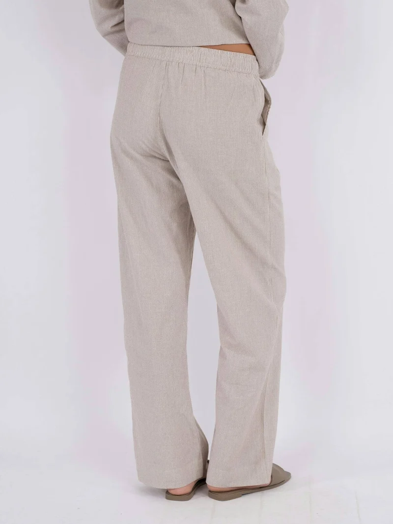 Neo Noir - Sonar Mini Stripe Pants - Sand