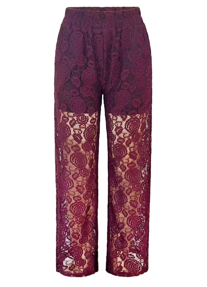 Liberte - Lacy Pants 21537 - Bordeaux Lace