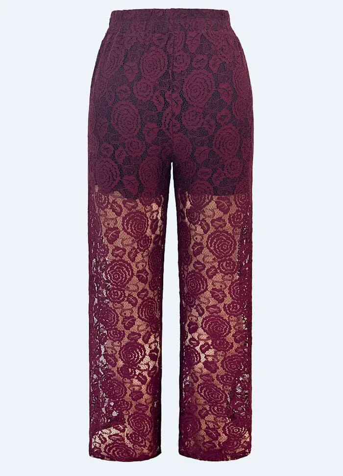 Liberte - Lacy Pants 21537 - Bordeaux Lace