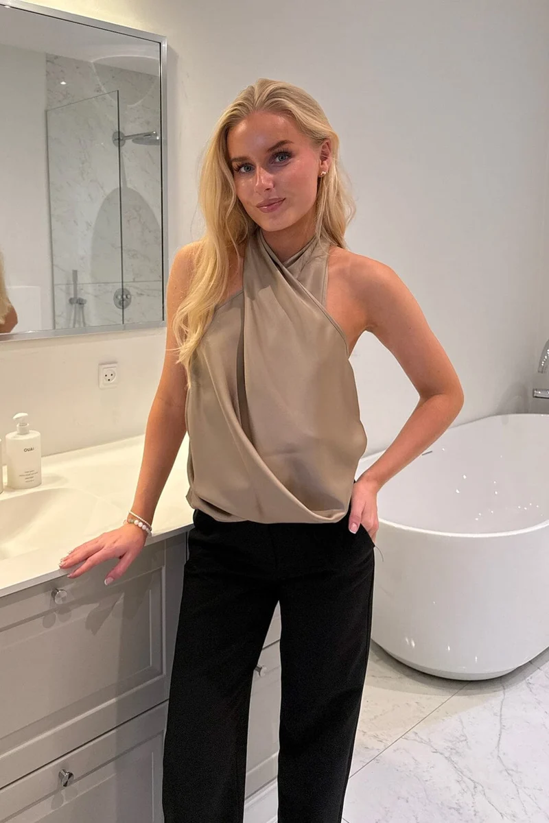 BYIC - Hollyic Wrap Top A2553 - Champagne