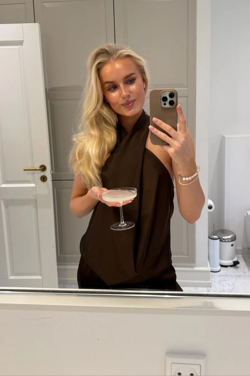 BYIC - Hollyic Wrap Top A2553 - Dark Brown