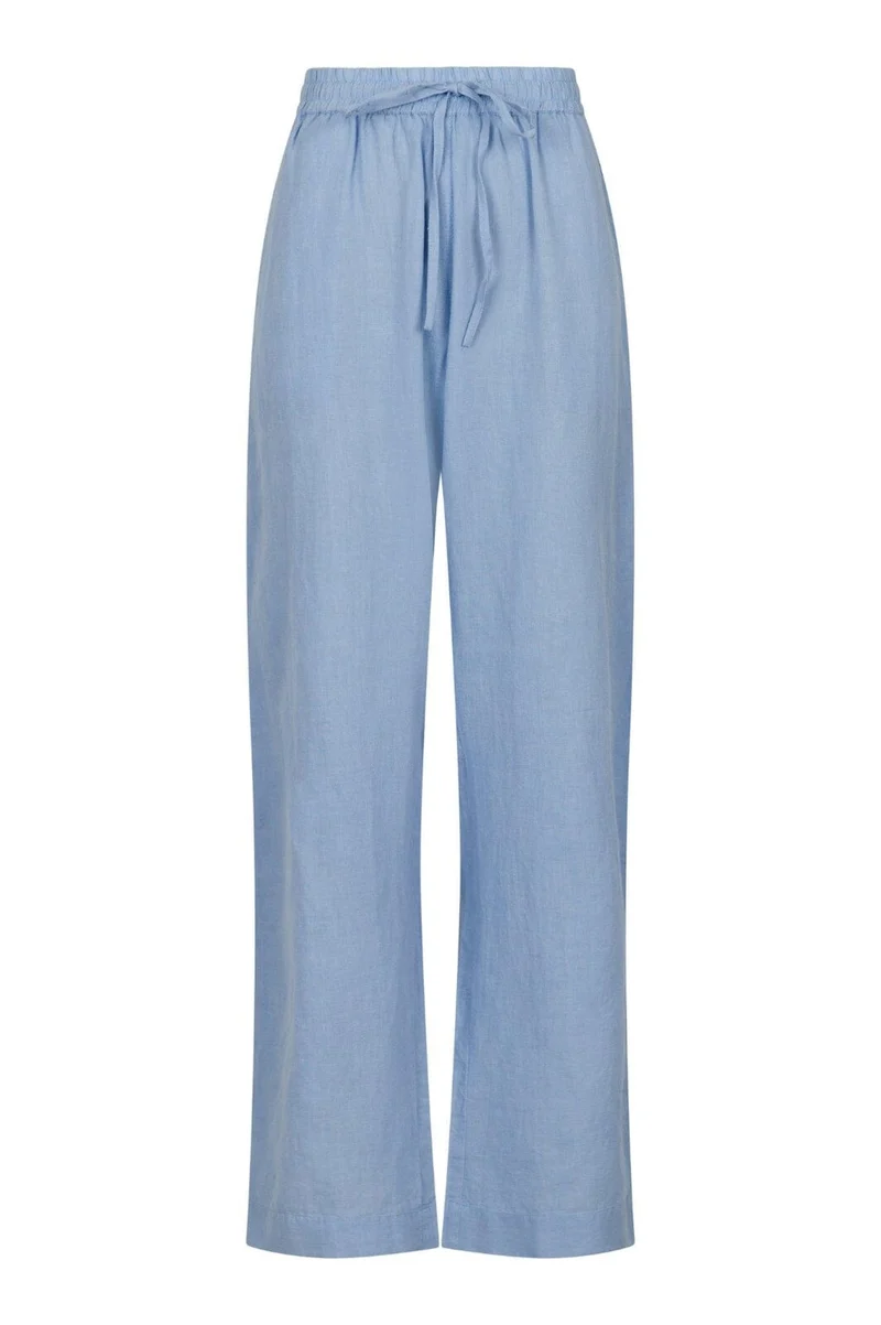 Neo Noir - Sonar Linen Pants - Light Blue