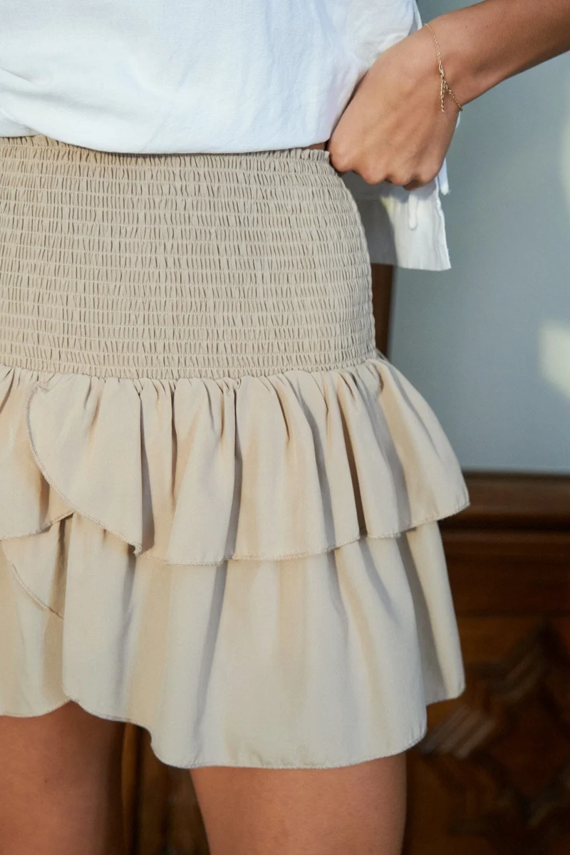 Neo Noir - Carin R Skirt - Sand