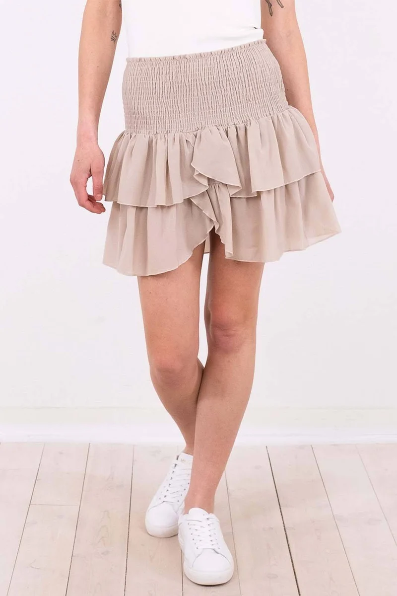 Neo Noir - Carin R Skirt - Sand