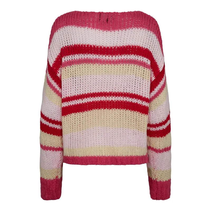 Liberte - Frodine Stripe Pullover 22261 - Pink Red Rose Stripe