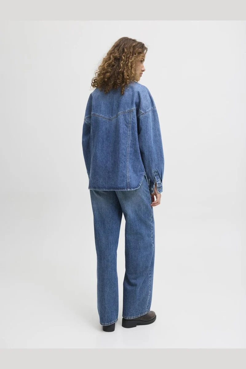 Jjxx - Jxjamila Ls Denim Overshirt R282 Ln - 4825649 Medium Blue Denim