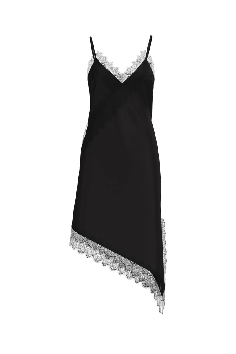 Noisy May - Nmsofie S/L Satin Lace Dress - 5079334 Black