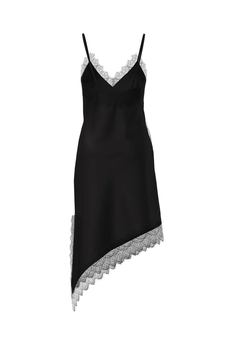Noisy May - Nmsofie S/L Satin Lace Dress - 5079334 Black