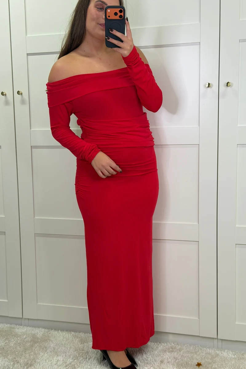A-bee - Annelise Dress - Red
