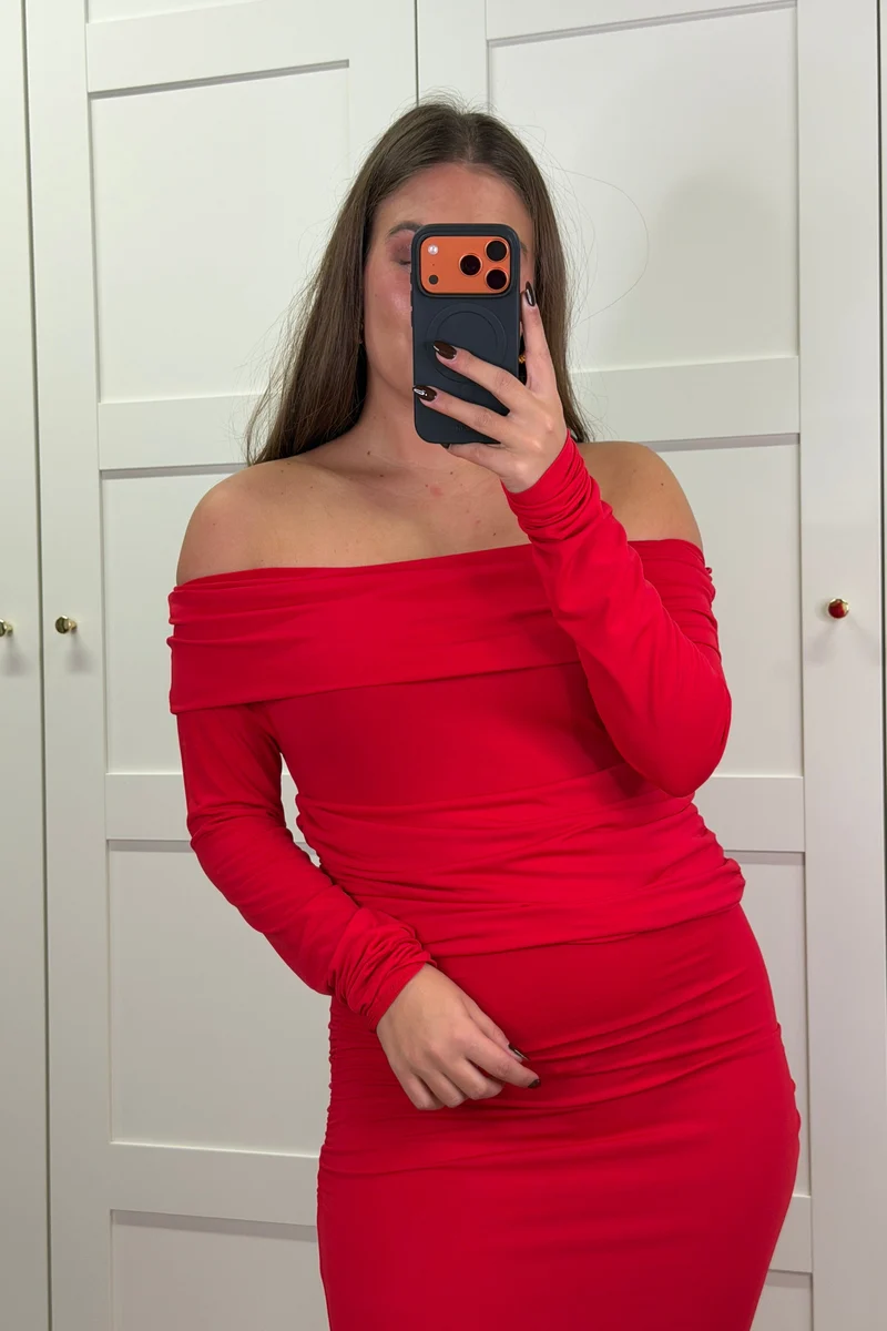 A-bee - Annelise Dress - Red