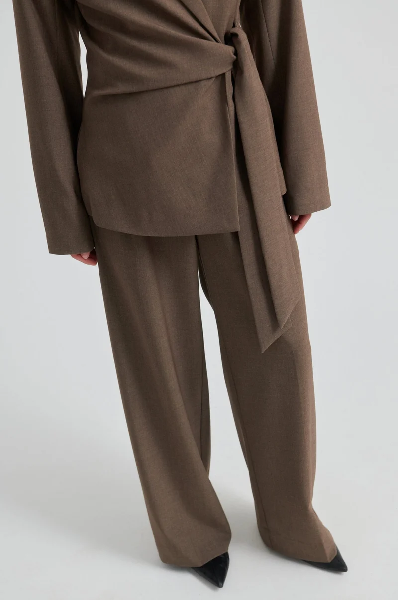 Second Female - Dakota Trousers 60416 - 6144 Mid Brown Melange