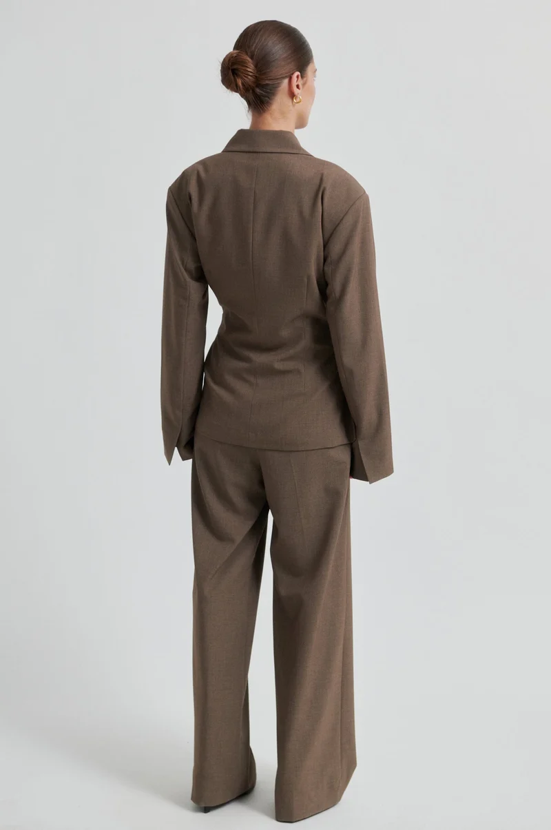 Second Female - Dakota Trousers 60416 - 6144 Mid Brown Melange