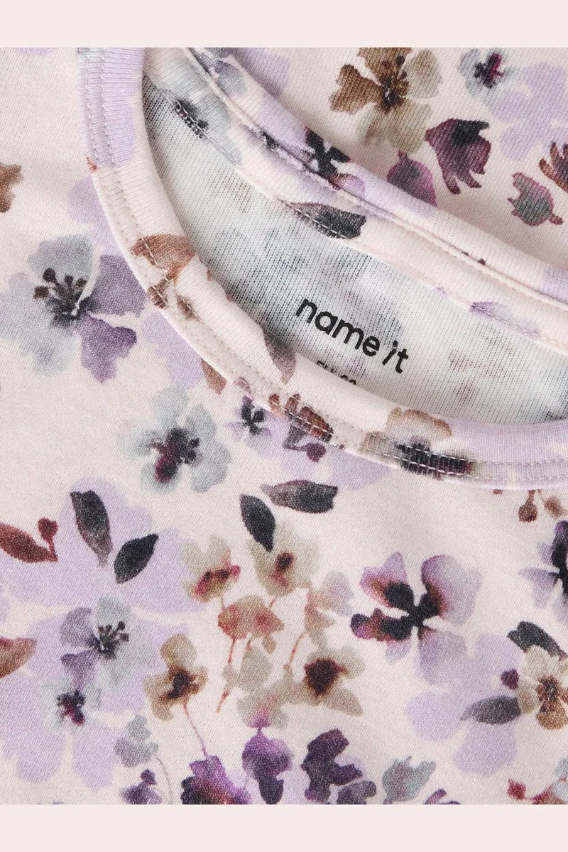 Name It - Nmfkayla Ls Dress Xnoos - 5098683 Calcite Grape Compote/Shopping Bag