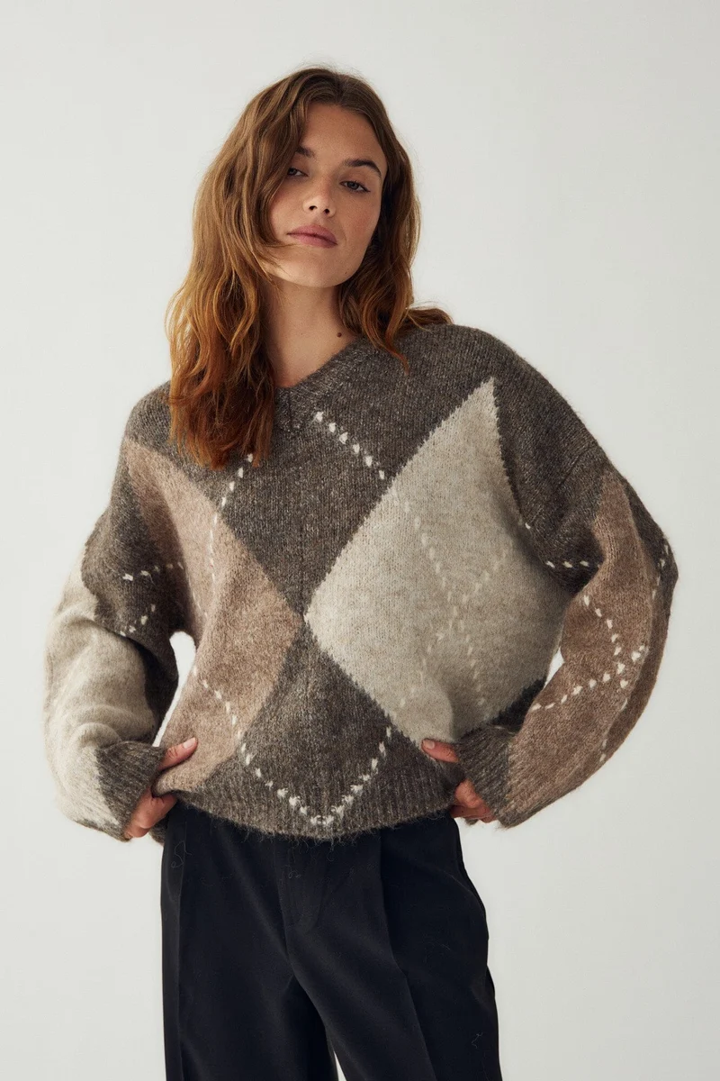 Noella - Lai Knit 14670001 - 1513 - Ash Brown Mix