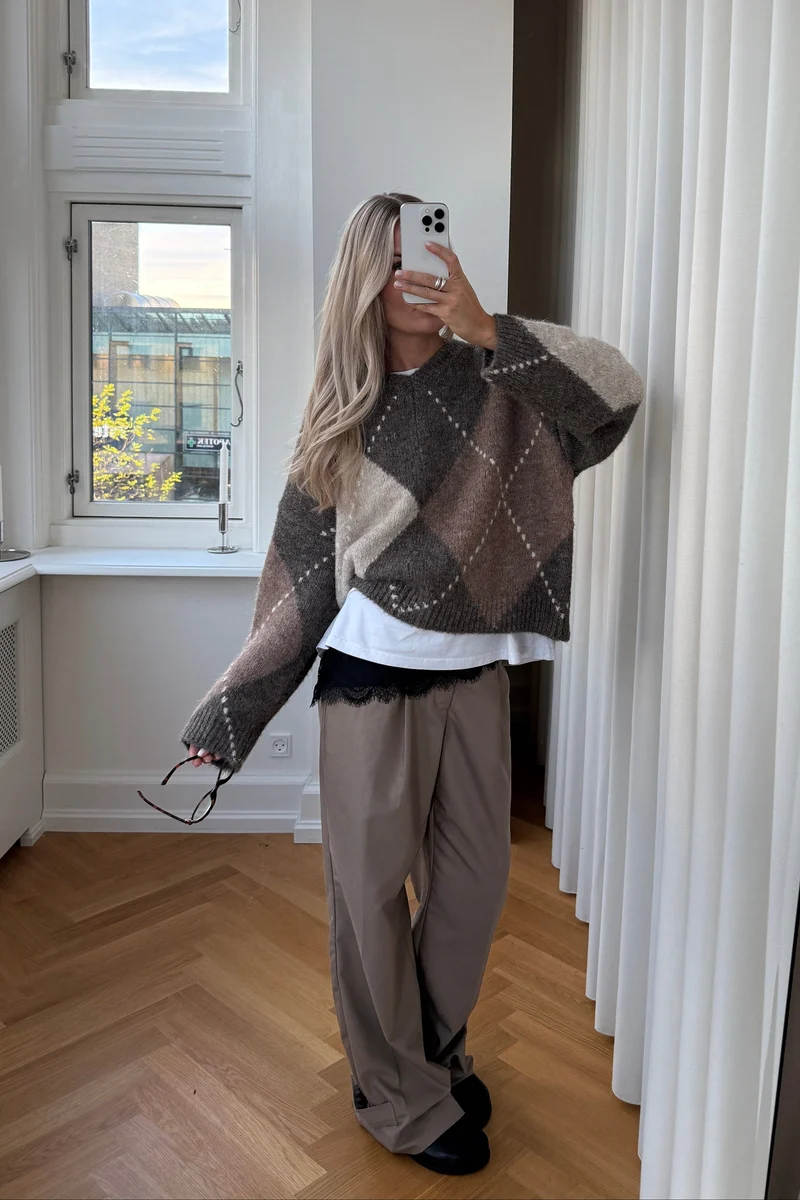 Noella - Lai Knit 14670001 - 1513 - Ash Brown Mix