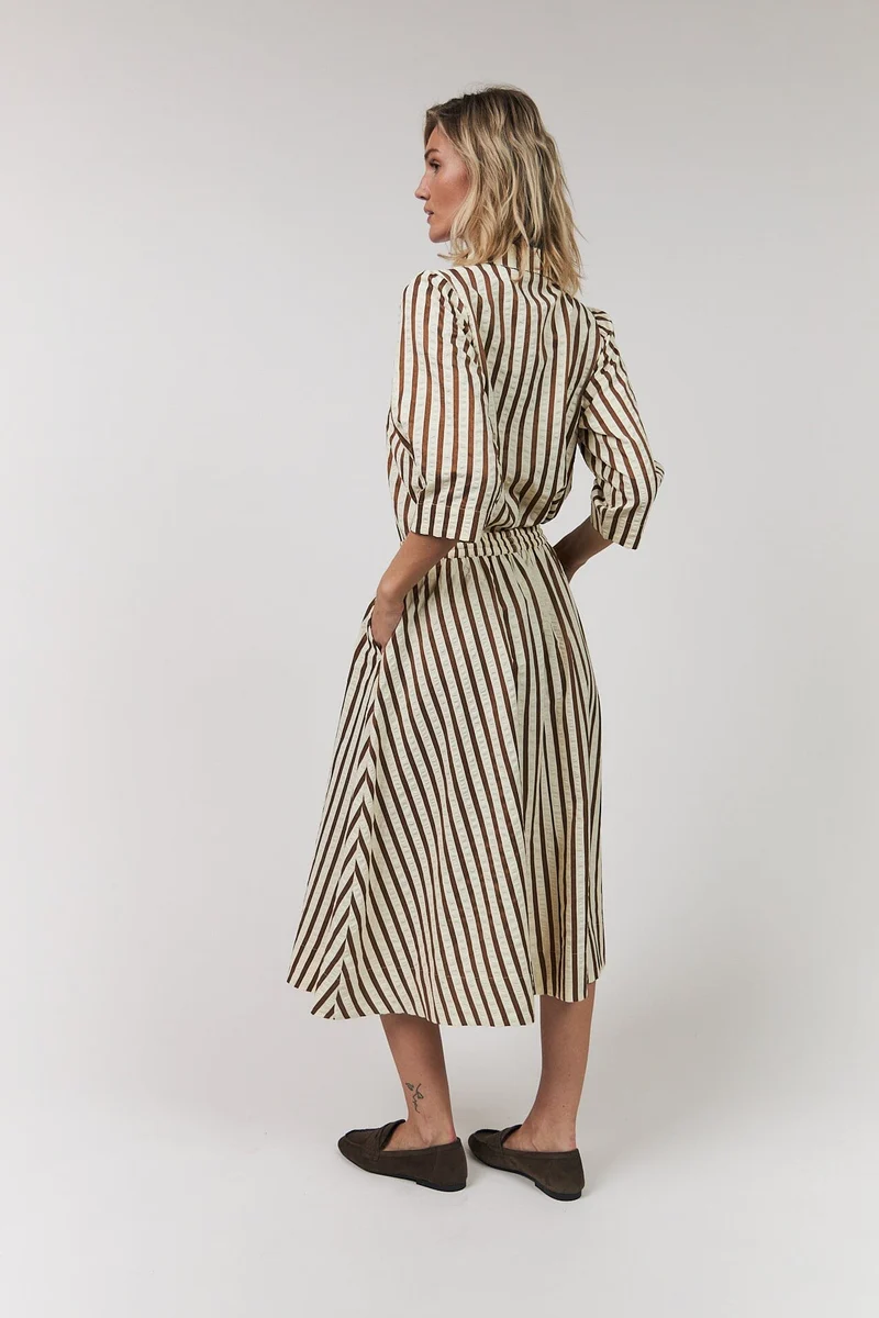 Lollys Laundry - Aliyall Maxi Dress Ls26163-3024 - 87 Dark Mokka