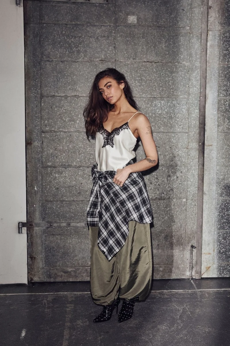 Haute L'Amitié - Naomi Asym Lingerie Dress HL10547 - Pearl