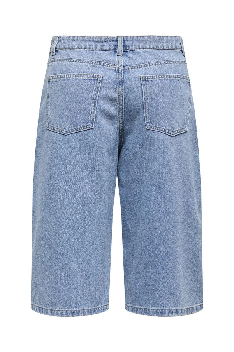 Only - Onlmaria Reg Long Shorts Moch - 4823012 Light Blue Denim