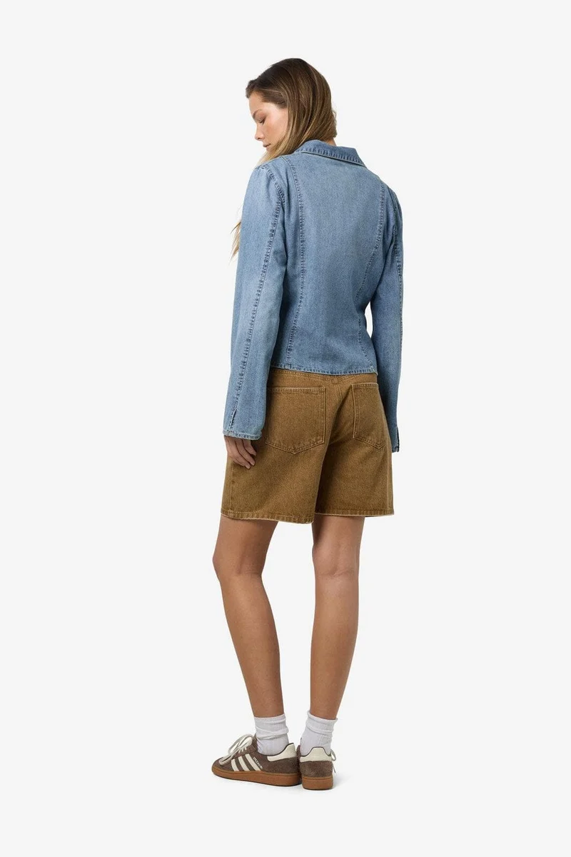 Noisy May - Nmmaisy L/S String Denim Shirt Bs031Lb - 4801537 Light Blue Denim