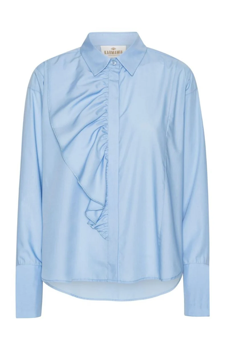 Karmamia - Drew Shirt 2209 - Sky Blue Cotton