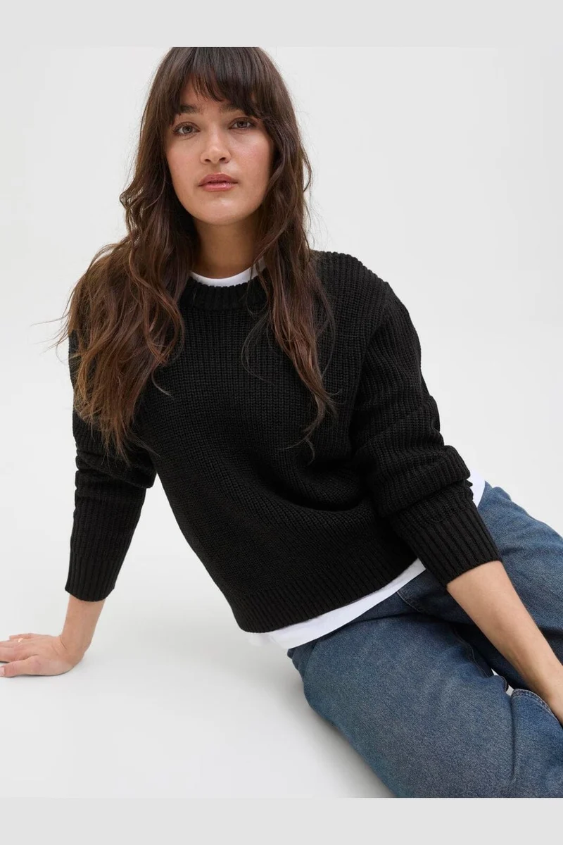 Jjxx - Jxglobal Crew Neck Knit - 4897323 Black