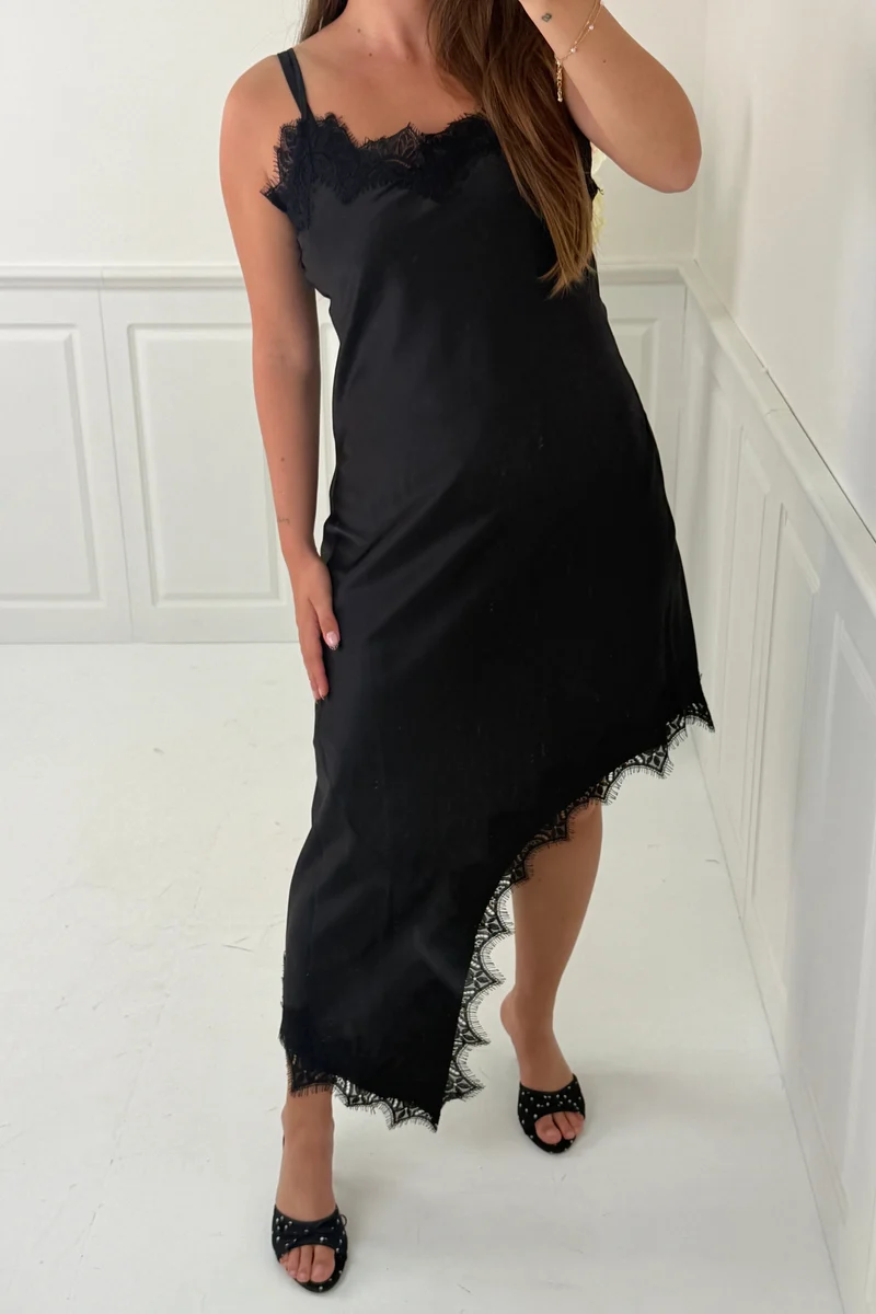 Dear Molly - Lace Long Dress - Black