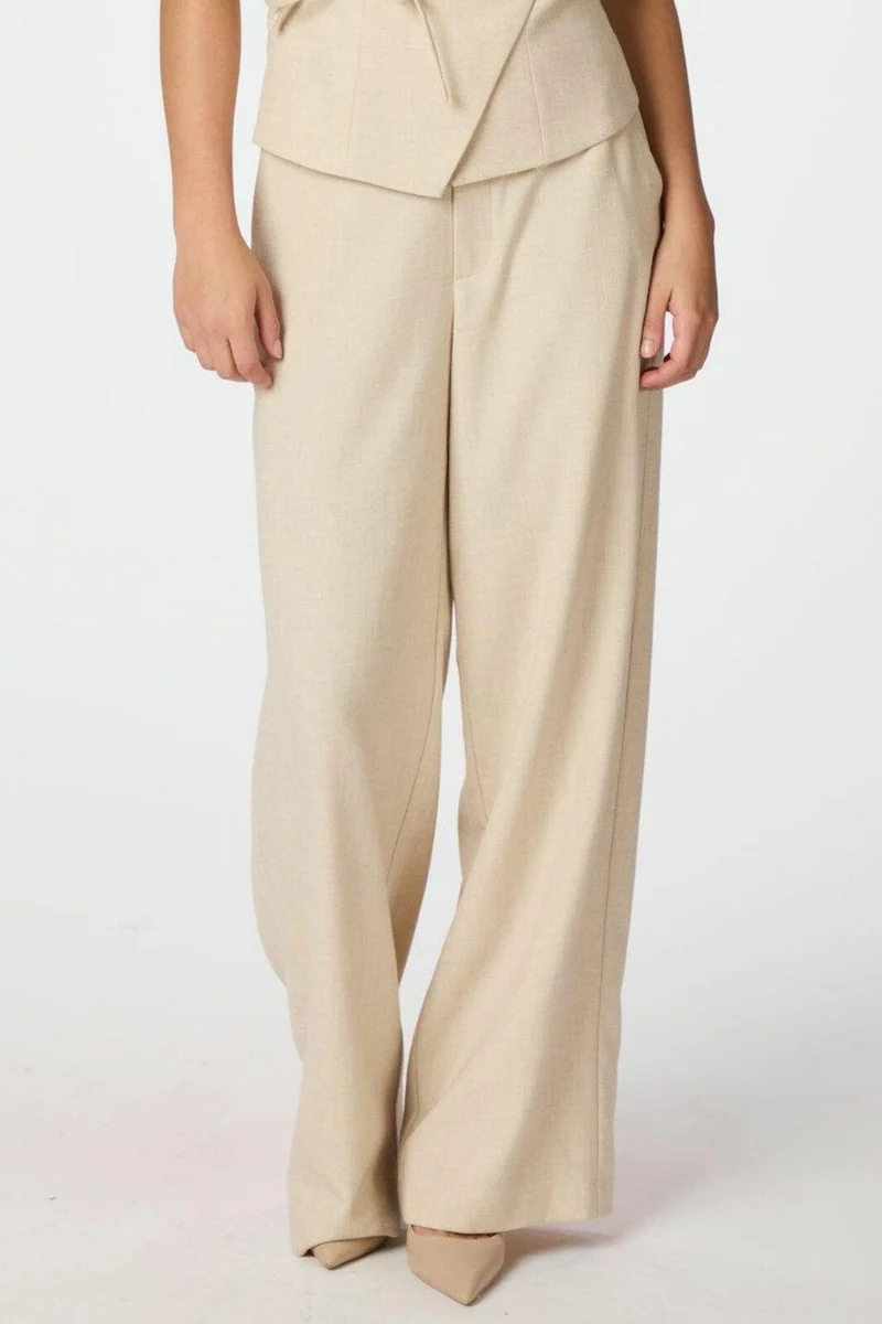 Neo Noir - Emmett Melange Pants 165059 - 976 - Beige Melange