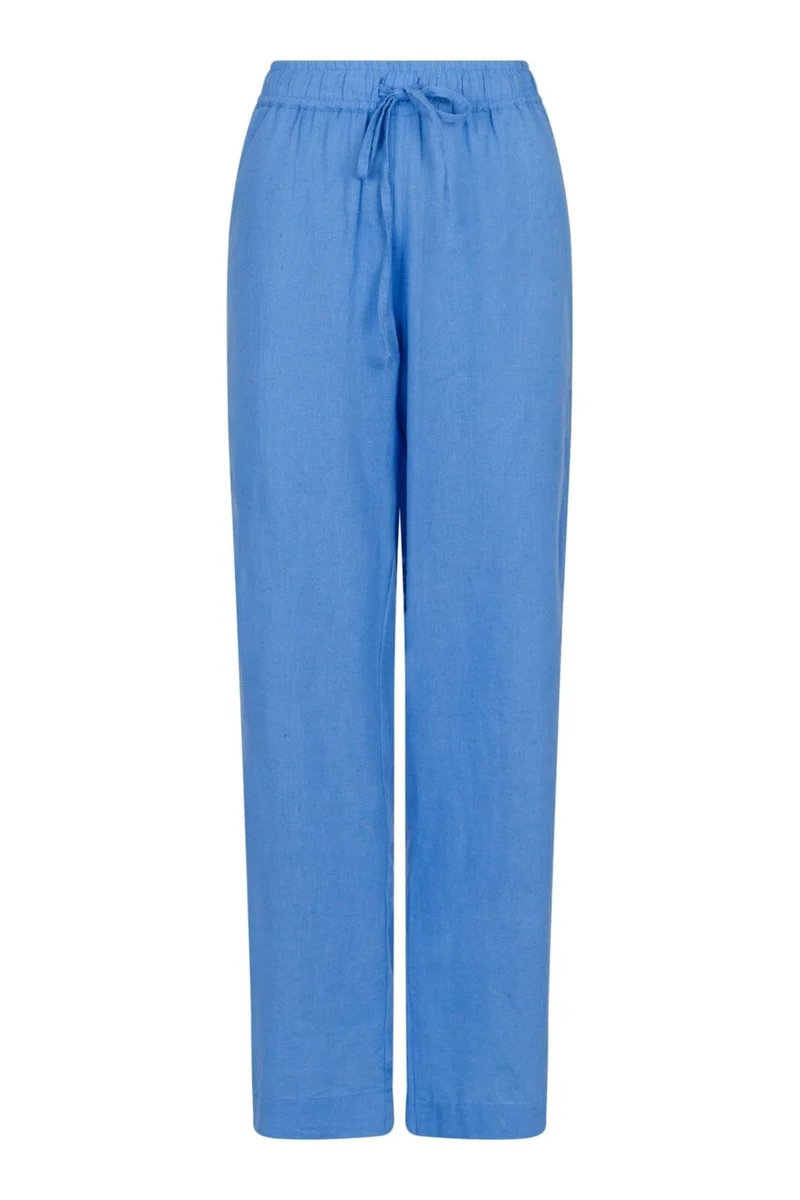 Neo Noir - Sonar Linen Pants - Dusty Blue