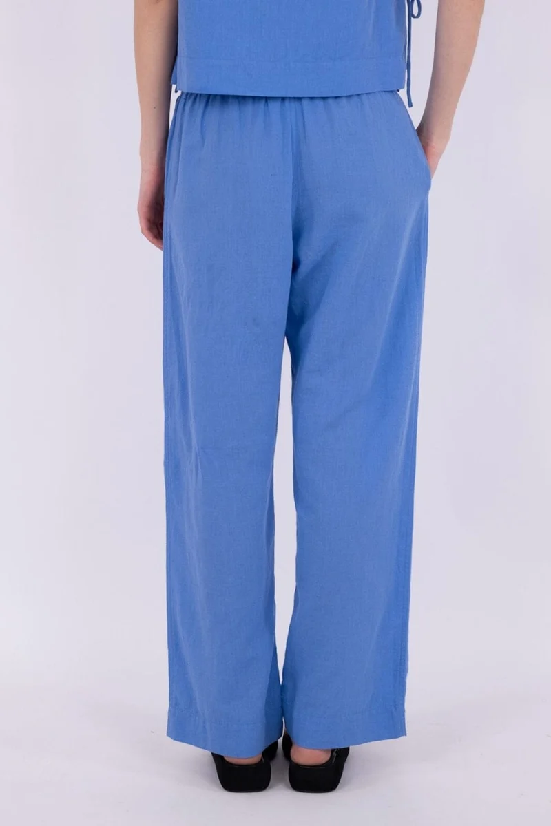 Neo Noir - Sonar Linen Pants - Dusty Blue