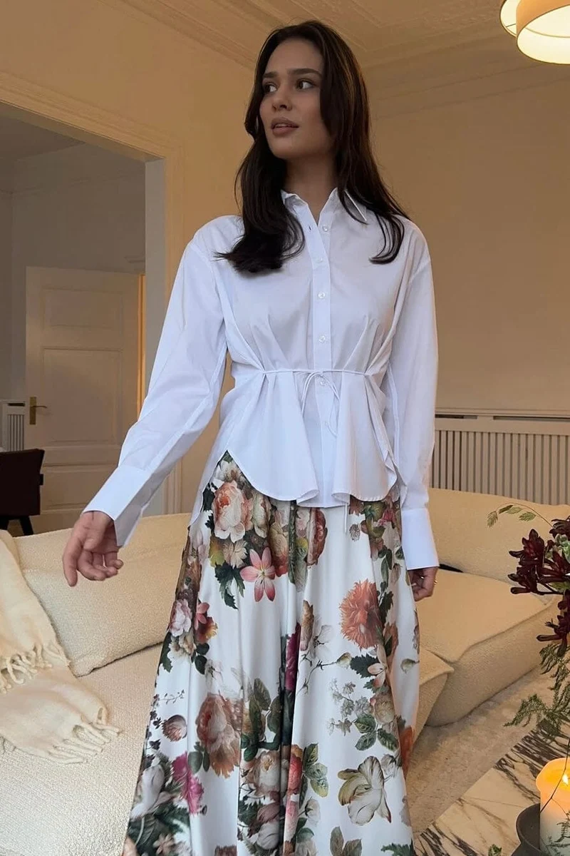 Karmamia - Edie Shirt 2101 - Cloud White