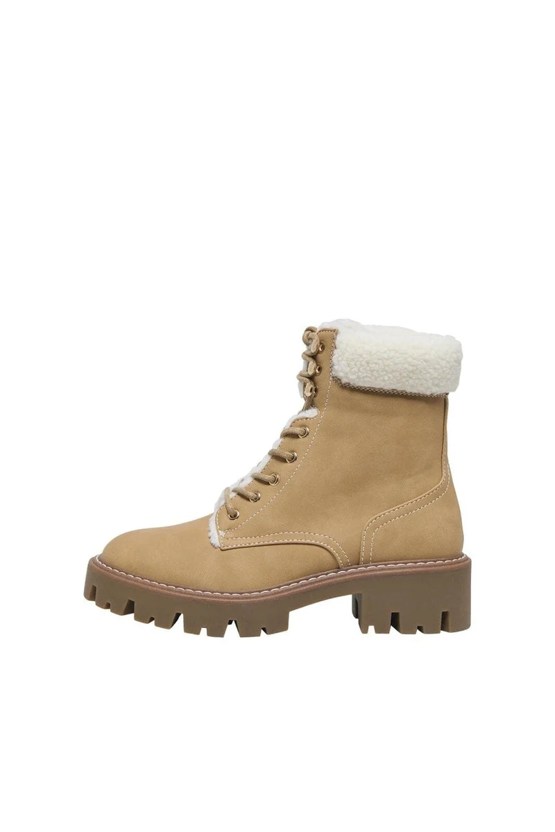 Only - Onlbetty-11 Warm Lace Up - 4844435 New Wheat