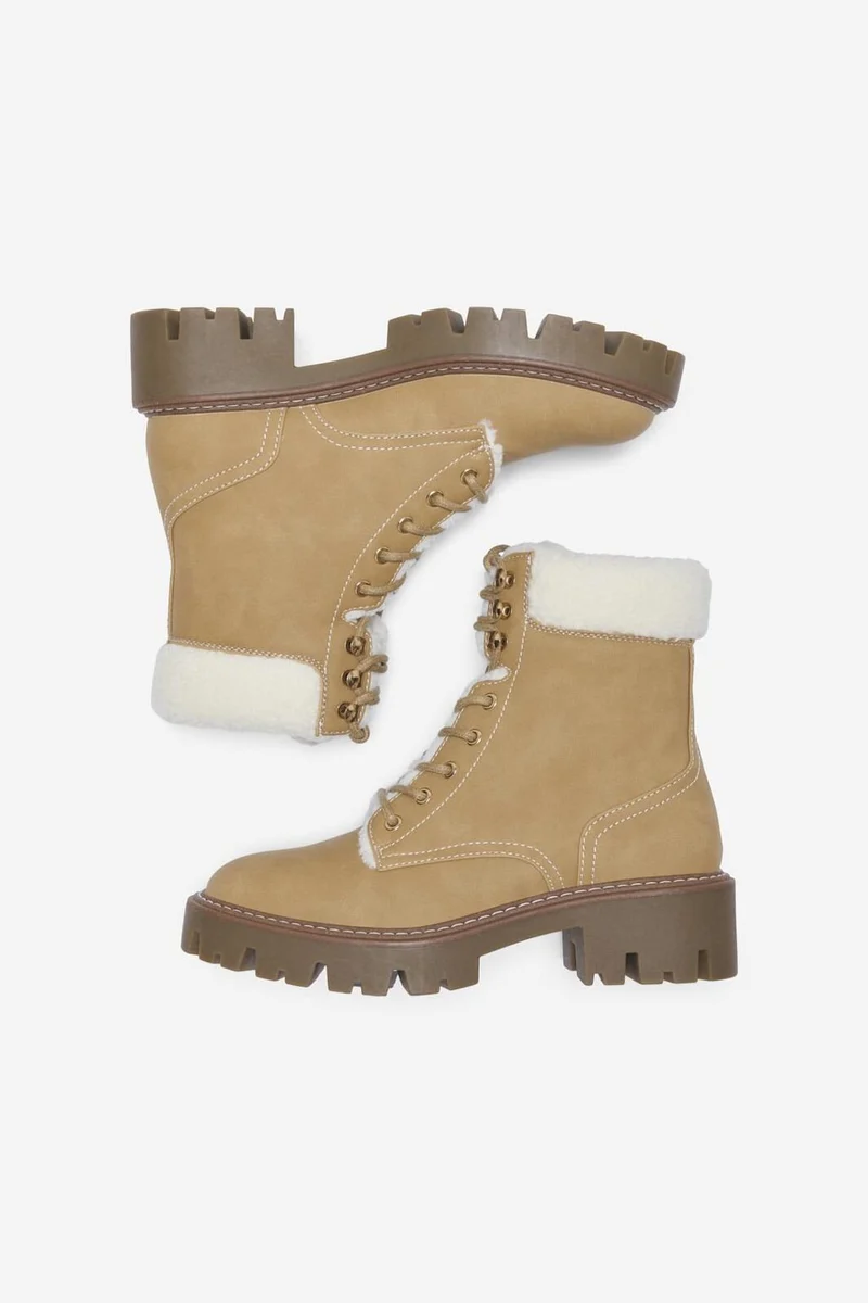Only - Onlbetty-11 Warm Lace Up - 4844435 New Wheat