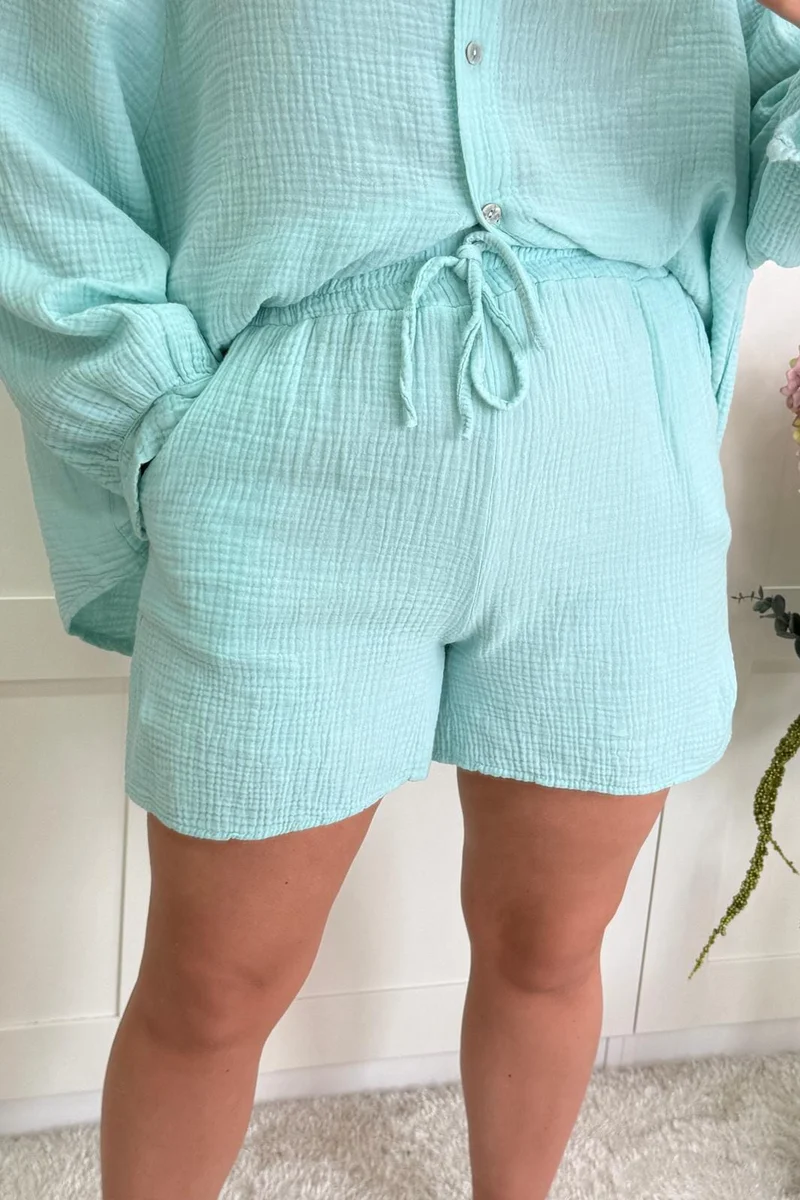 A-bee - Nelly Shorts - Aqua Marine