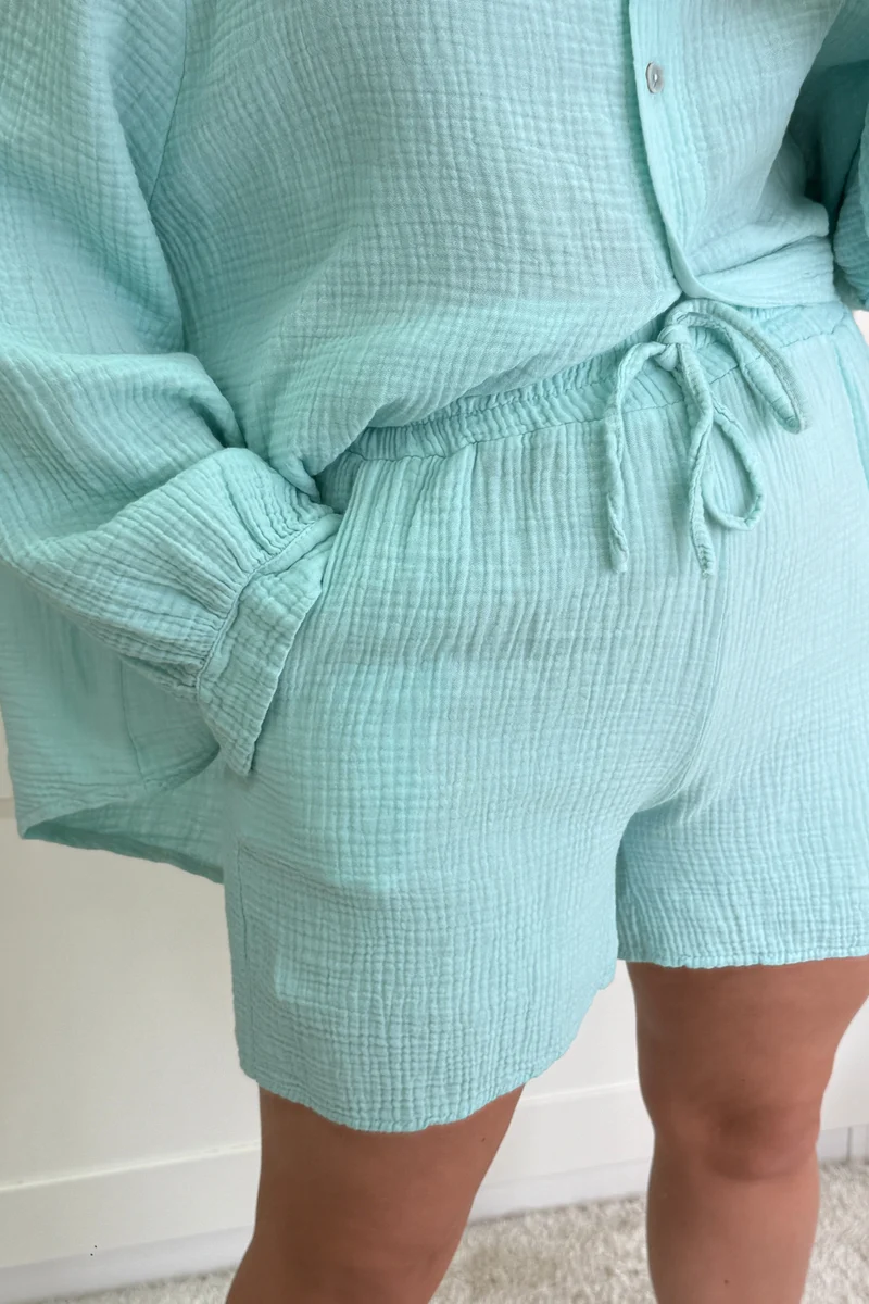 A-bee - Nelly Shorts - Aqua Marine