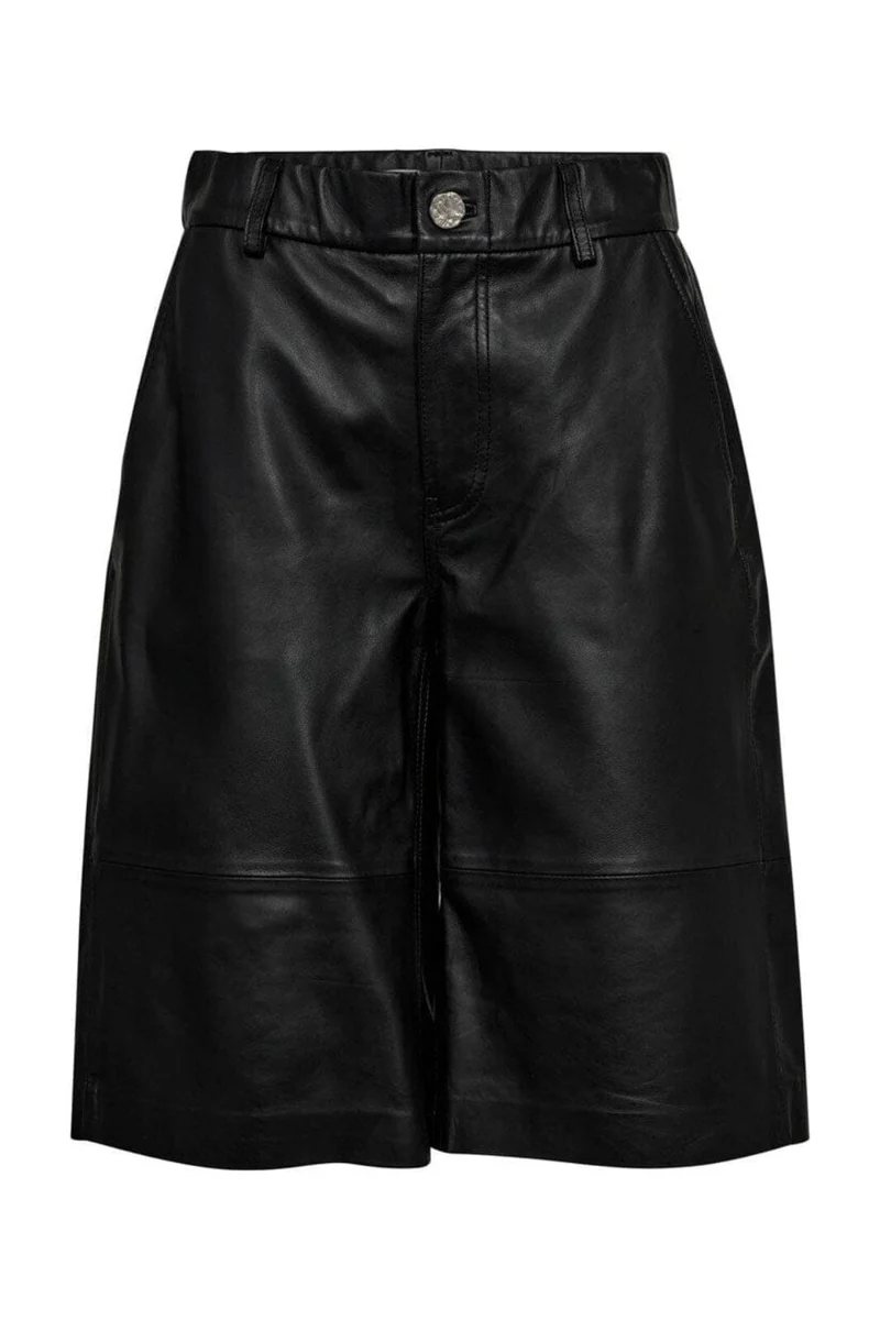 Haute L'Amitié - Leather Bermudas HL10207 - Black