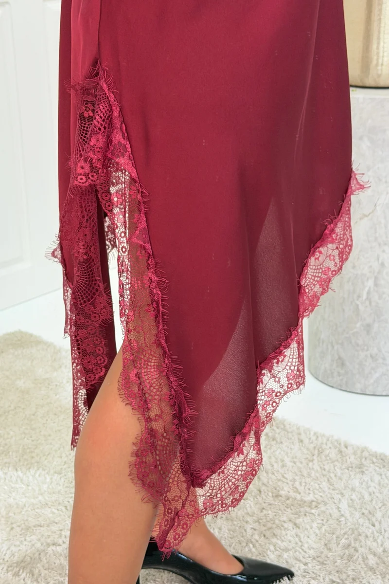 A-bee - Leni dress - Burgundy