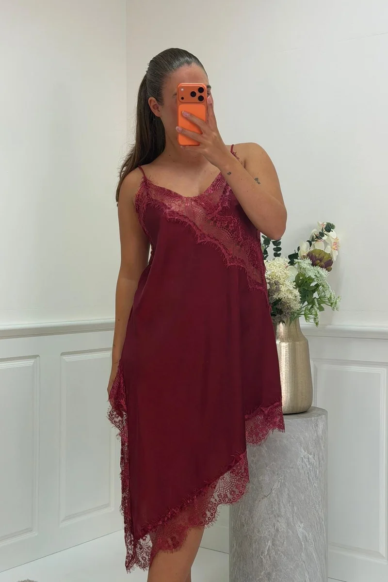 A-bee - Leni dress - Burgundy