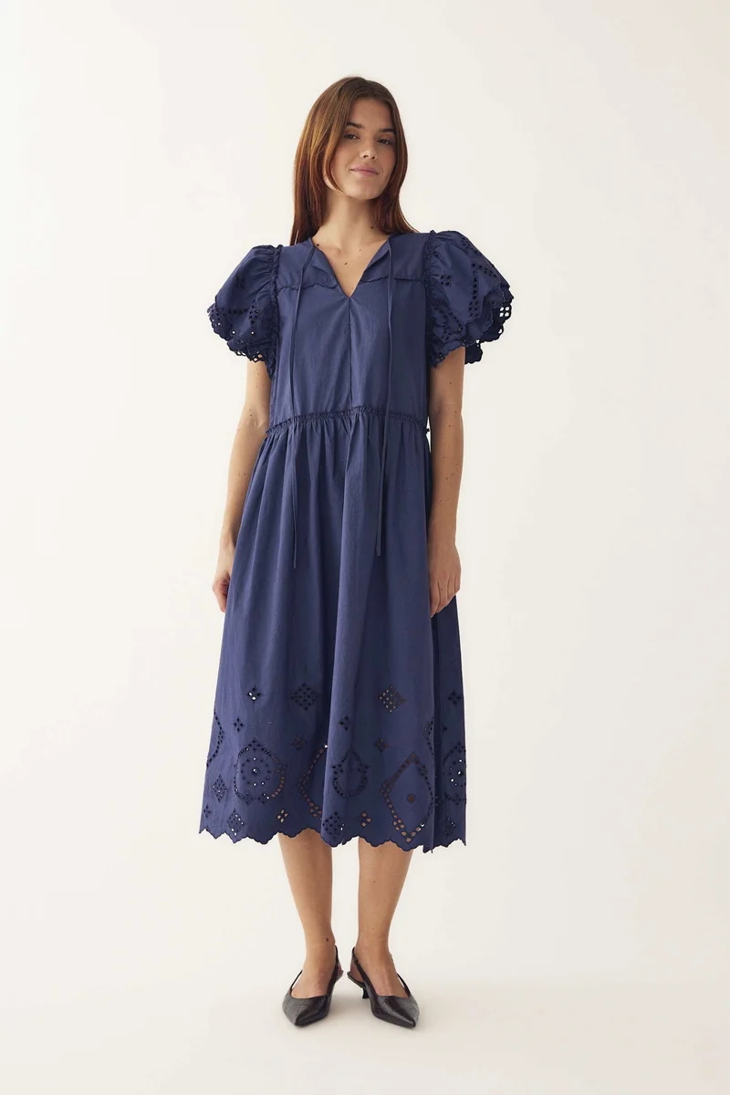 Noella - N-Monica Dress 15070001 - 1004 - Dusty Blue