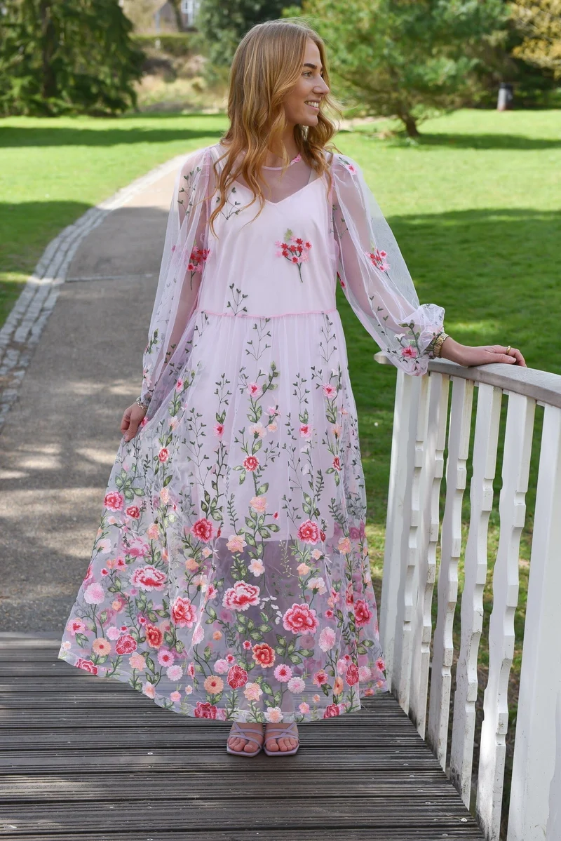 A-View - Fuschia Dress AV4614 - 258 - Rose/Pink
