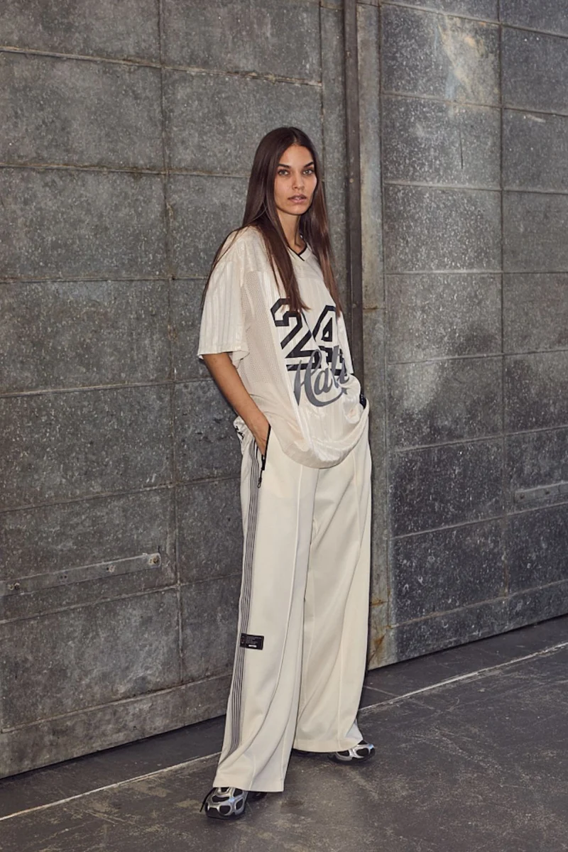 Haute L'Amitié - Baggy Track Tall Pants HL10071 - Off-White