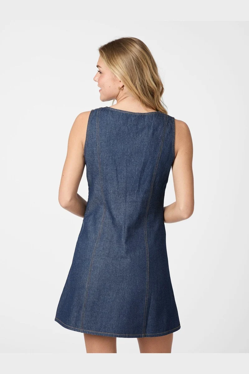 Neo Noir - Nava Denim Dress 164290 - 534 - Dark Blue