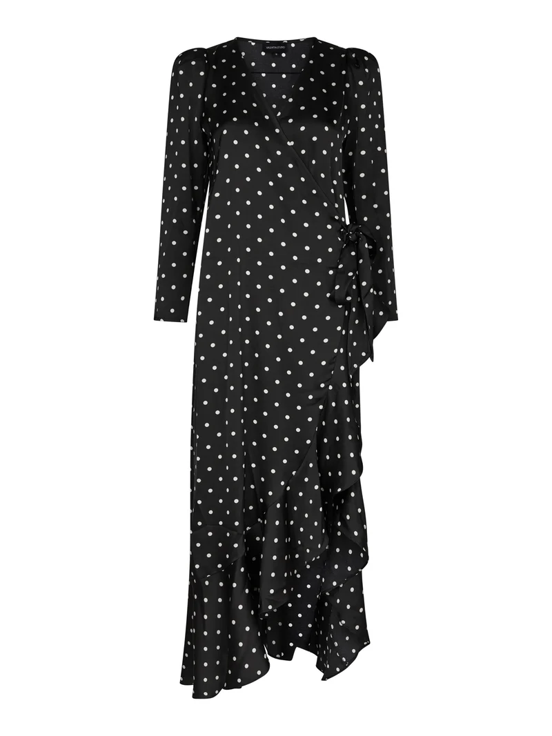 Valentin Studio - Senorita Dot Dress 167300 - 100 - Black