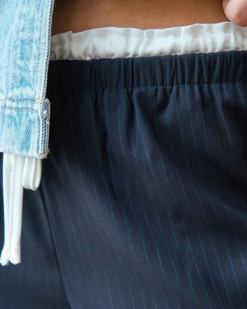 Neo Noir - Julius Pinstripe Pants 164718 - 141 - Navy