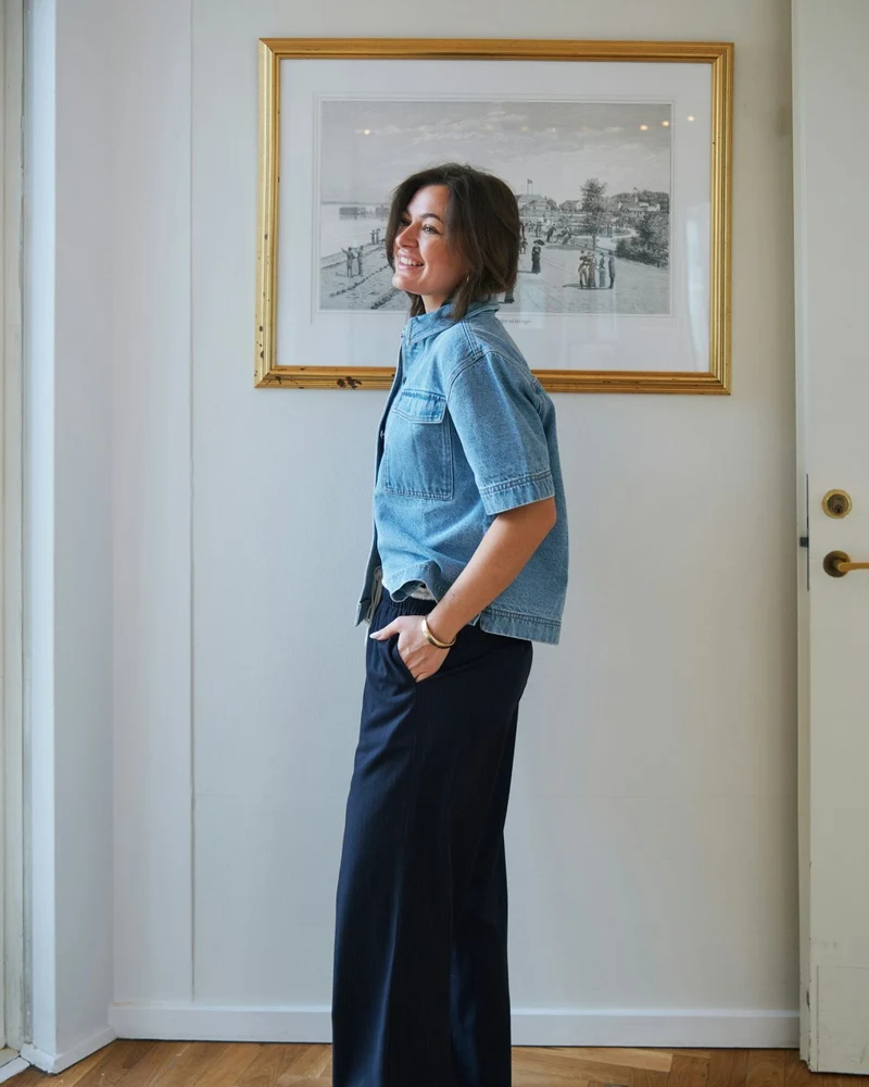Neo Noir - Julius Pinstripe Pants 164718 - 141 - Navy
