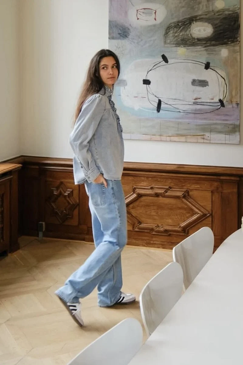 Neo Noir - Justine Denim Shirt 161903 - 145 - Light Blue